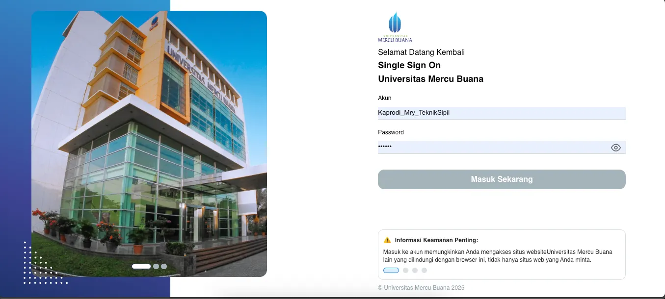 Mercubuana Website Accounting